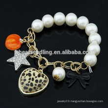 Hot Sale Handmade Pearl charm Bracelets With Multielement Jewelry Wholesale FB25